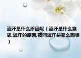 盗汗是什么原因呢（盗汗是什么意思,盗汗的原因,夜间盗汗是怎么回事）