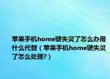 苹果手机home键失灵了怎么办用什么代替（苹果手机home键失灵了怎么处理?）