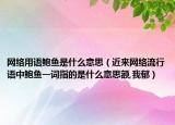 网络用语鲍鱼是什么意思（近来网络流行语中鲍鱼一词指的是什么意思额,我郁）