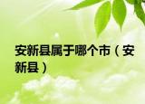 安新县属于哪个市（安新县）