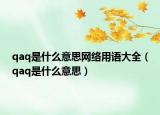 qaq是什么意思网络用语大全（qaq是什么意思）