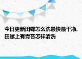 今日更新田螺怎么洗最快最干净,田螺上有青苔怎样清洗