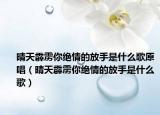 晴天霹雳你绝情的放手是什么歌原唱（晴天霹雳你绝情的放手是什么歌）