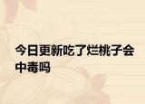 今日更新吃了烂桃子会中毒吗