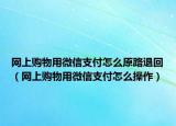 网上购物用微信支付怎么原路退回（网上购物用微信支付怎么操作）