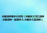 冰敷消肿要多长时间（冰敷多久可以消肿,冰敷消肿一般要多久,冰敷多久能消肿）