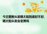 今日更新头发晒太阳到底好不好,晒太阳头发会变黄吗