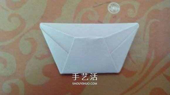 最简单元宝的叠法图解 怎么折纸元宝的方法 -  www.shouyihuo.com