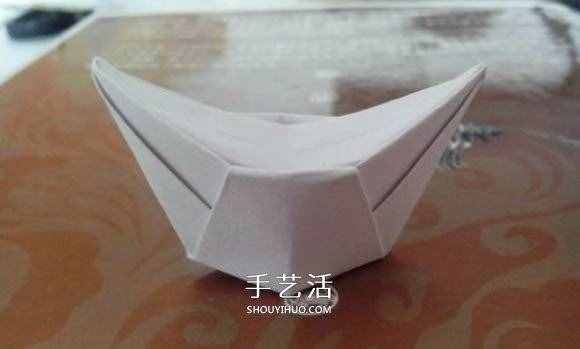 最简单元宝的叠法图解 怎么折纸元宝的方法 -  www.shouyihuo.com