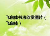 飞白体书法欣赏图片（飞白体）