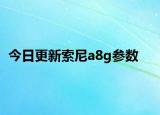 今日更新索尼a8g参数