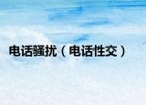 电话骚扰（电话性交）