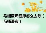 马桶尿垢很厚怎么去除（马桶瀑布）