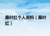 桑叶红个人资料（桑叶红）