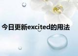 今日更新excited的用法