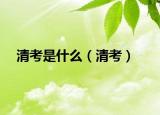 清考是什么（清考）