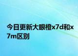 今日更新大眼橙x7d和x7m区别