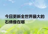 今日更新全世界最大的石佛像在哪