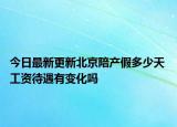 今日最新更新北京陪产假多少天 工资待遇有变化吗