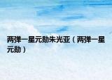 两弹一星元勋朱光亚（两弹一星元勋）