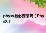 physx有必要装吗（PhysX）