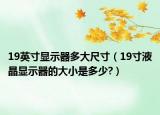 19英寸显示器多大尺寸（19寸液晶显示器的大小是多少?）
