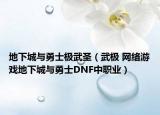地下城与勇士极武圣（武极 网络游戏地下城与勇士DNF中职业）