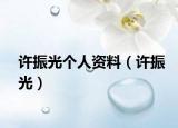 许振光个人资料（许振光）