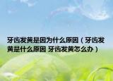 牙齿发黄是因为什么原因（牙齿发黄是什么原因 牙齿发黄怎么办）