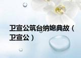 卫宣公筑台纳媳典故（卫宣公）