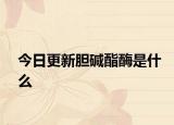 今日更新胆碱酯酶是什么