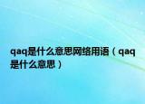 qaq是什么意思网络用语（qaq是什么意思）