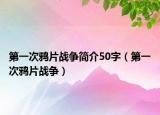 第一次鸦片战争简介50字（第一次鸦片战争）