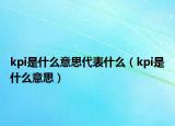 kpi是什么意思代表什么（kpi是什么意思）