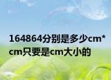 164864分别是多少cm*cm只要是cm大小的