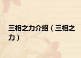 三相之力介绍（三相之力）