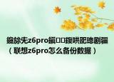 鑱旀兂z6pro鎭㈠鍑哄巶璁剧疆（联想z6pro怎么备份数据）