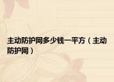 主动防护网多少钱一平方（主动防护网）
