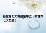 新世界七大奇迹是哪些（新世界七大奇迹）