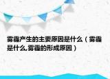 雾霾产生的主要原因是什么（雾霾是什么,雾霾的形成原因）