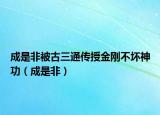 成是非被古三通传授金刚不坏神功（成是非）