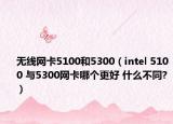 无线网卡5100和5300（intel 5100 与5300网卡哪个更好 什么不同?）