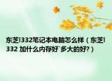 东芝l332笔记本电脑怎么样（东芝l332 加什么内存好`多大的好?）