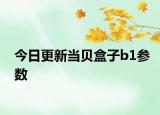 今日更新当贝盒子b1参数