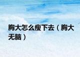 胸大怎么瘦下去（胸大无脑）