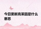 今日更新克莱因是什么意思