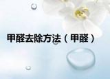 甲醛去除方法（甲醛）