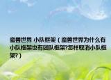魔兽世界 小队框架（魔兽世界为什么有小队框架也有团队框架?怎样取消小队框架?）