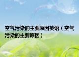 空气污染的主要原因英语（空气污染的主要原因）