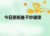 今日更新鱼干炒通菜